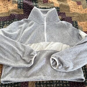 PINK Victoria's Secret Gray and White Knit Top